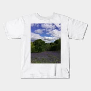 Bluebells landscape Kids T-Shirt